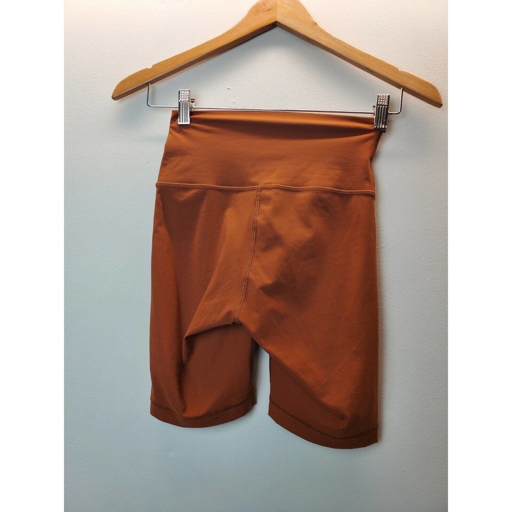 Everlane Renew Xs Bike Shorts High Rise Copper Recycled Eco-friendly Stretch - Picture 4 of 8